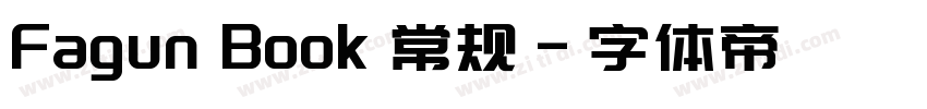 Fagun Book 常规字体转换